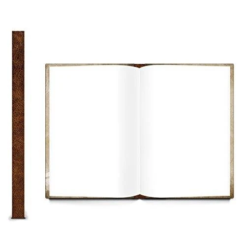 Blankobuch mit Hardcover (DIN A5) in beige braun Vintage im Nostalgie-Look mit leeren Seiten