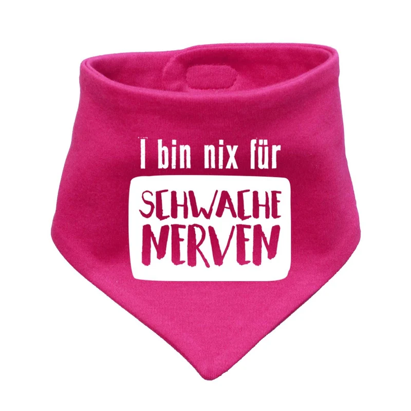 Bayerisches Babyhalstuch "nix für schwache Nerven"