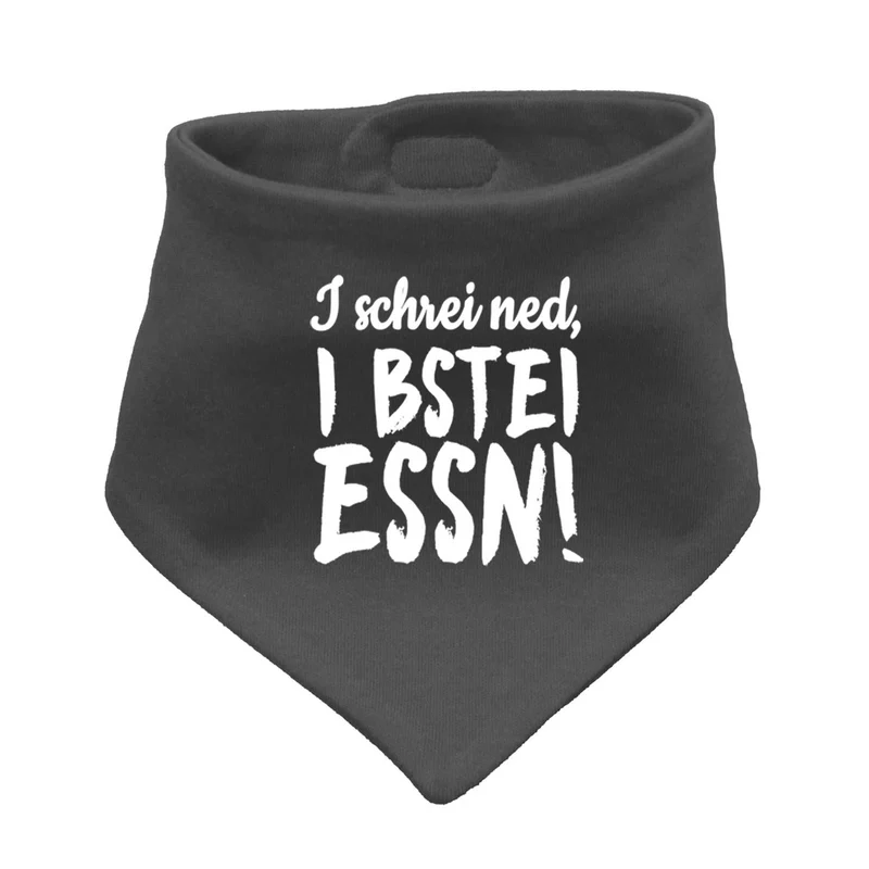 Bayerisches Babyhalstuch "I bstei Essn…"