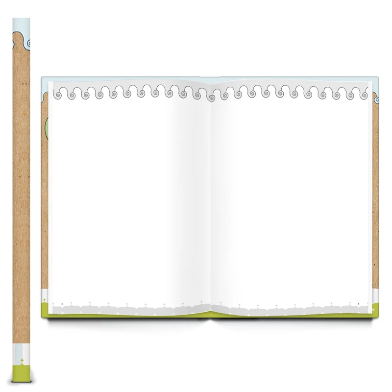 Kinderbuchtagebuch Babytagebuch DIN A4 zum Einschreiben – Motiv Teddybär und Löwe