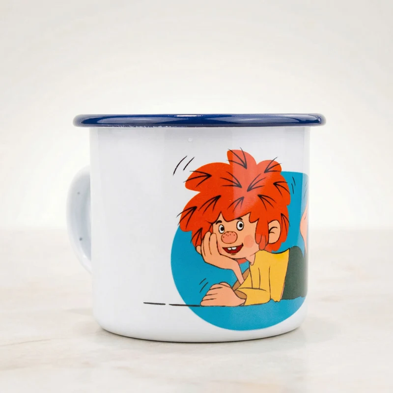 ®Pumuckl Emaille-Tasse "Schaumamoi"