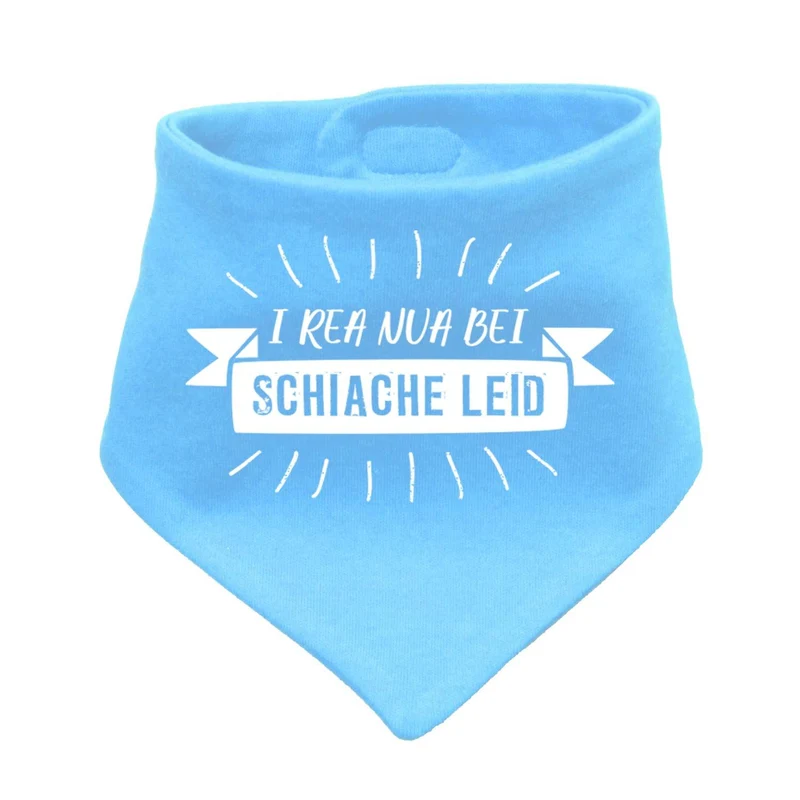 Bayerisches Babyhalstuch "I rea nua..."
