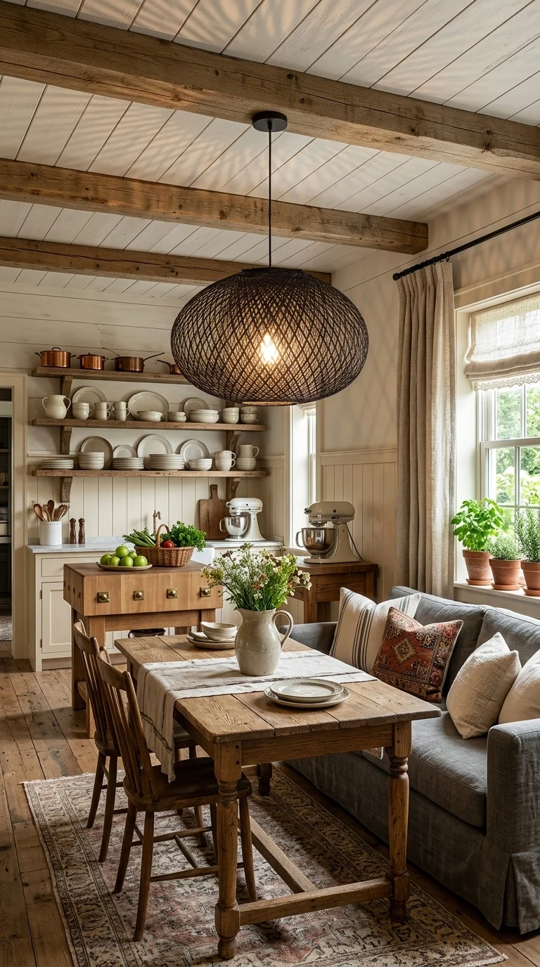ARUNEE Black Bamboo Pendant Light
