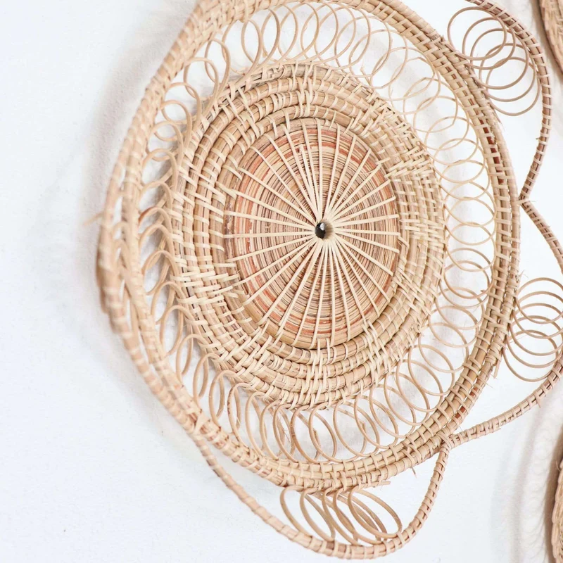 WAN JAI - Rattan Wall Hanging Décor (Set of 3)