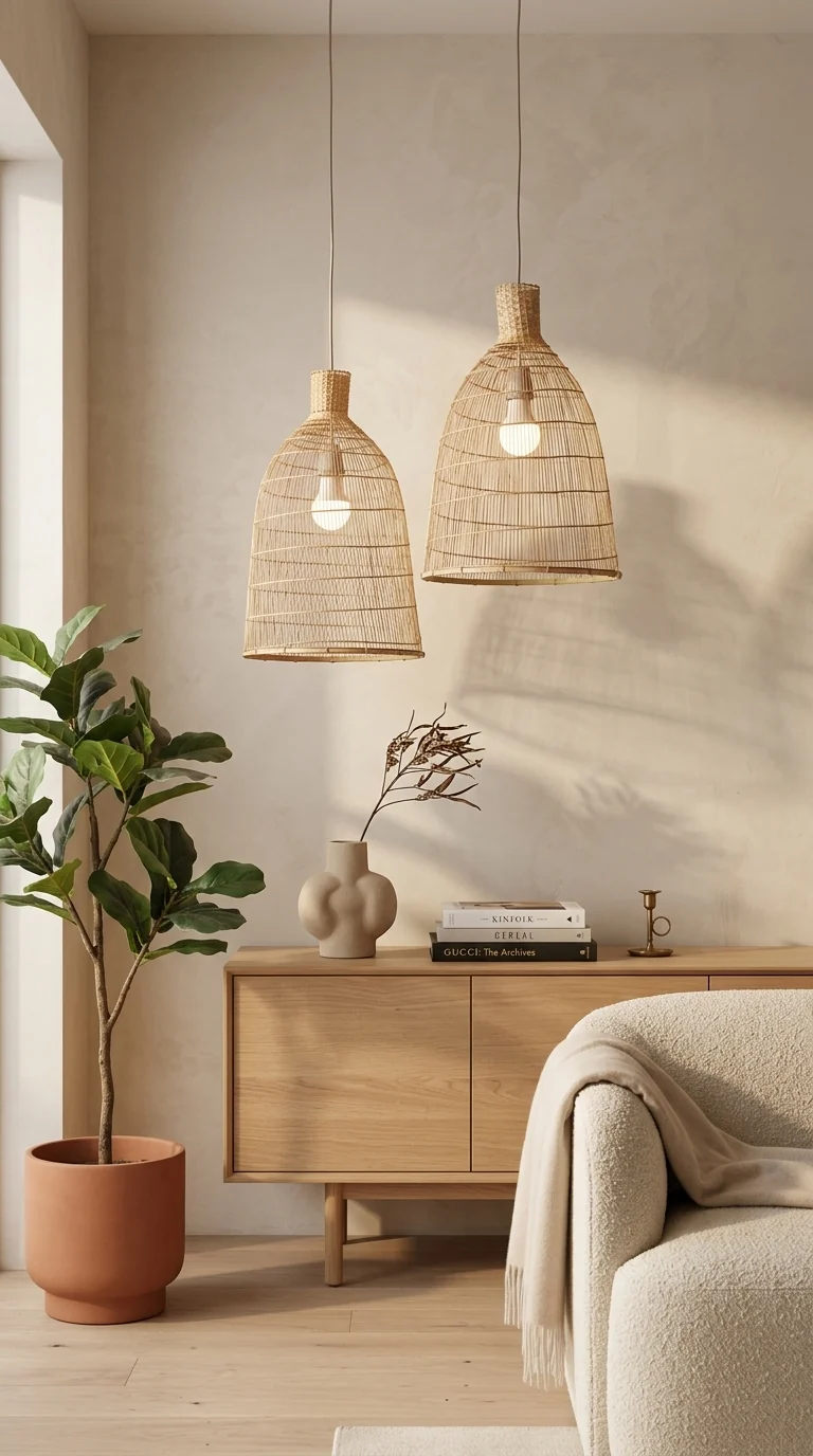 RASRI Bamboo Pendant Light Shade
