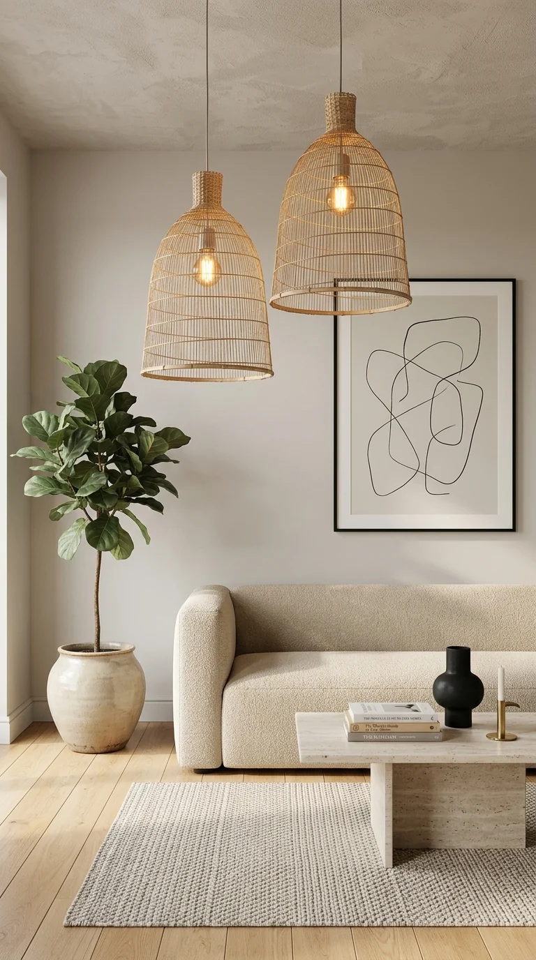 RASRI Bamboo Pendant Light Shade