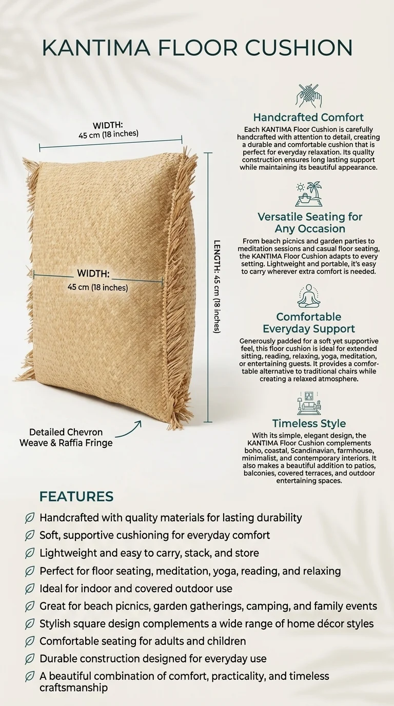 KANTIMA Kajood Floor Cushion