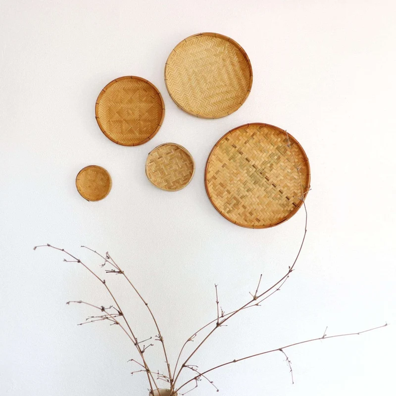 NARA - Bamboo Wall Hanging Art Décor Set of 5