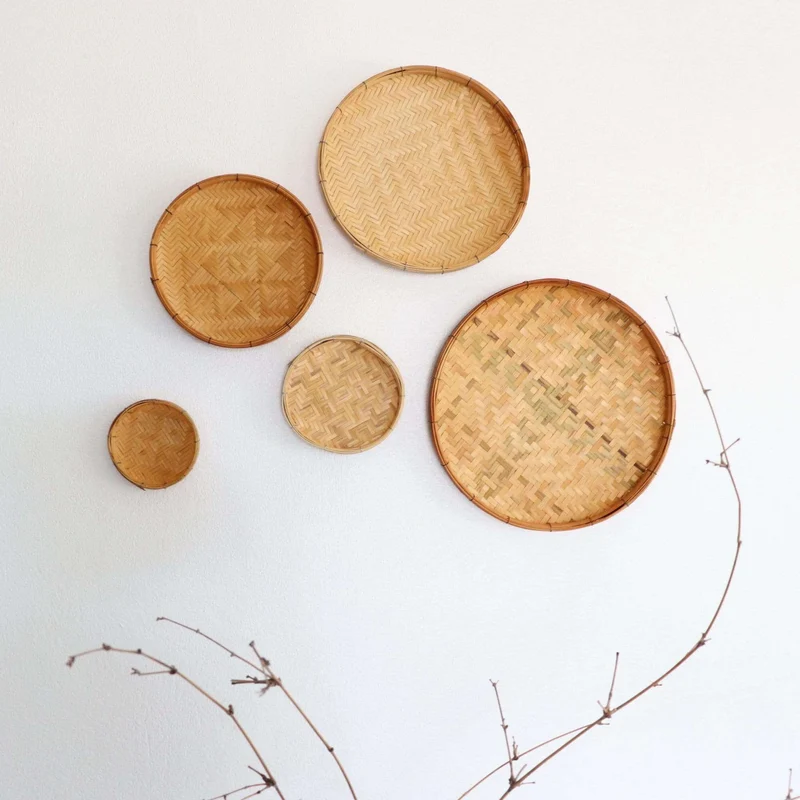 NARA - Bamboo Wall Hanging Art Décor Set of 5