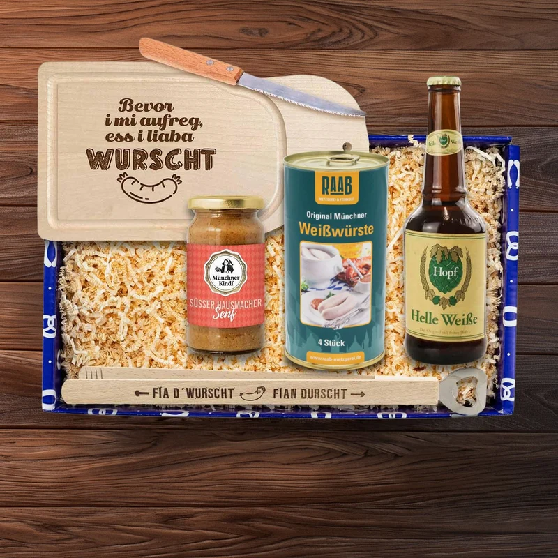 Geschenkbox "Weißwurscht-Brotzeit"