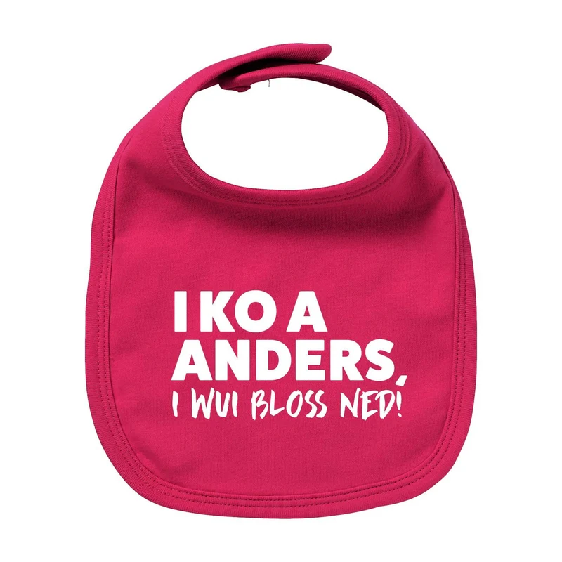 Lätzchen "I wui bloß ned"