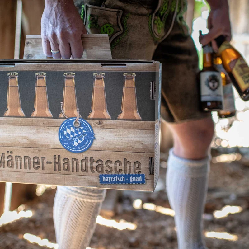 Bier-Geschenk "Männer-Handtasche"