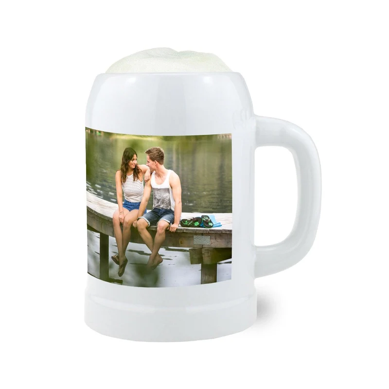 Bierkrug mit Wunschfoto