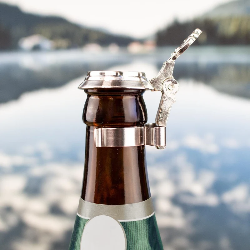 Bierflaschen Zinndeckel zum Aufstecken "Bayern"