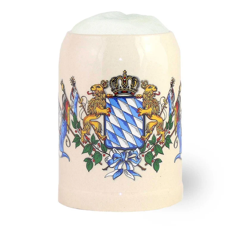 Steinkrug Bayern 0,5 l mit Wappen