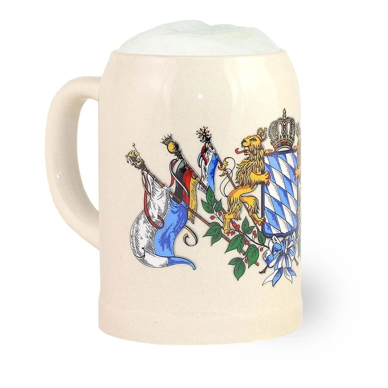 Steinkrug Bayern 0,5 l mit Wappen