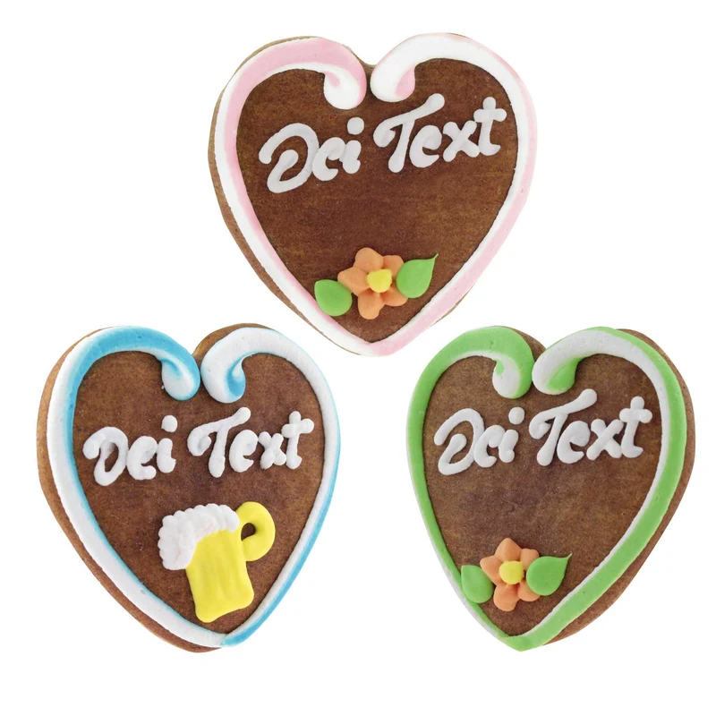 Lebkuchenherz mit Wunschtext