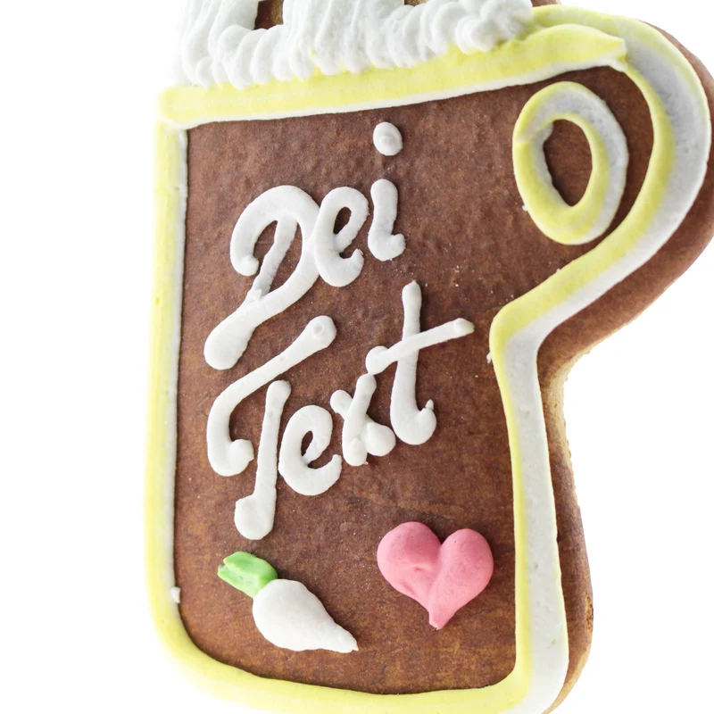 Lebkuchenherz in Masskrugform