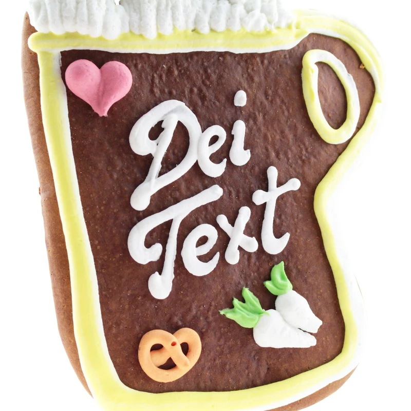 Lebkuchenherz in Masskrugform