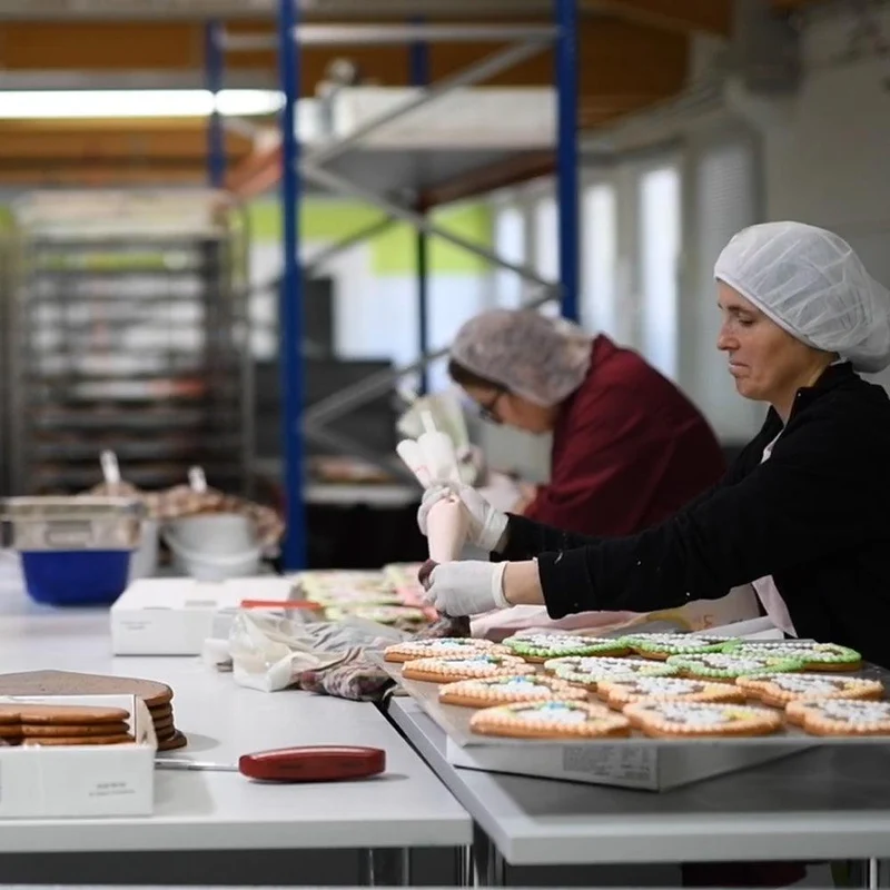 Lebkuchenherz in Brezenform