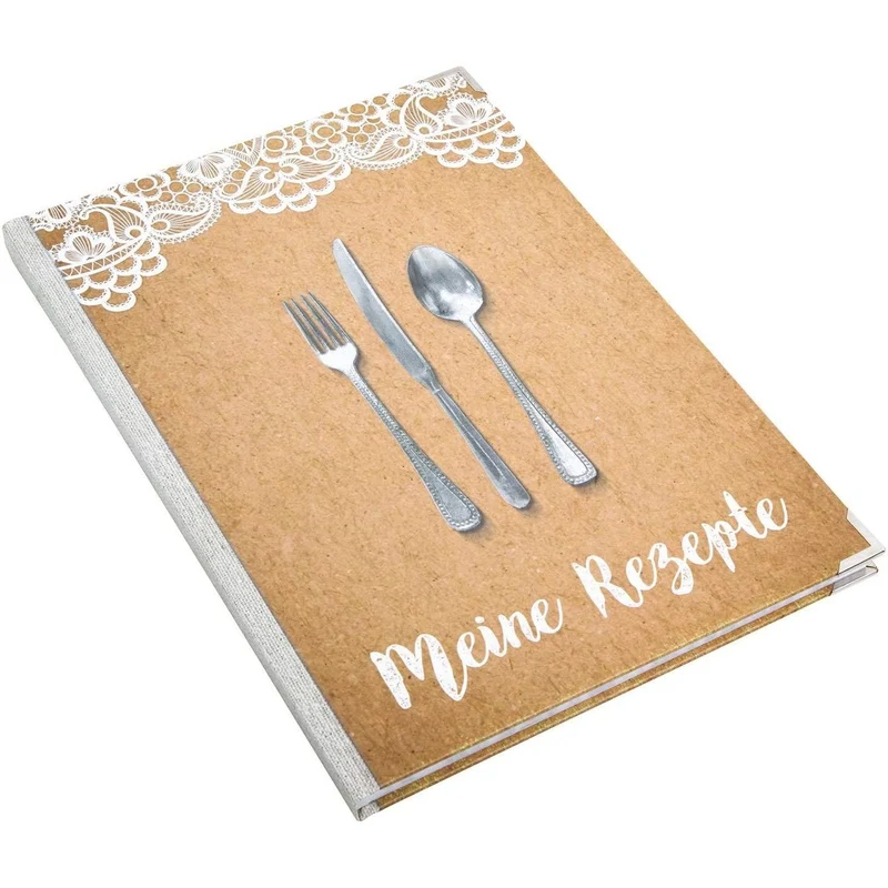 Logbuch-Verlag 2 leere Rezeptbücher zum Selberschreiben DIN A4 + A5 - Geschenkset Notizbücher für die Küche - individuell gestalten