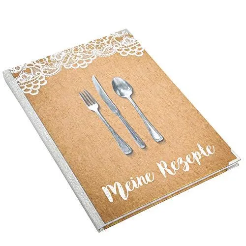 Logbuch-Verlag DIY Kochbuch + Backbuch SET DIN A4 - große XXL Rezeptbücher zum Selberschreiben für Kochrezepte + Backrezepte - Geschenkset