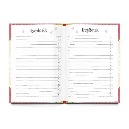 Logbuch-Verlag DIY Kochbuch + Backbuch SET DIN A4 - große XXL Rezeptbücher zum Selberschreiben für Kochrezepte + Backrezepte - Geschenkset