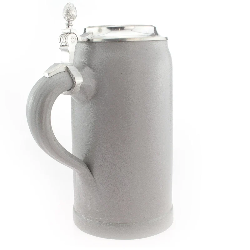 PREMIUM Bierkrug mit Zinndeckel & Prägung