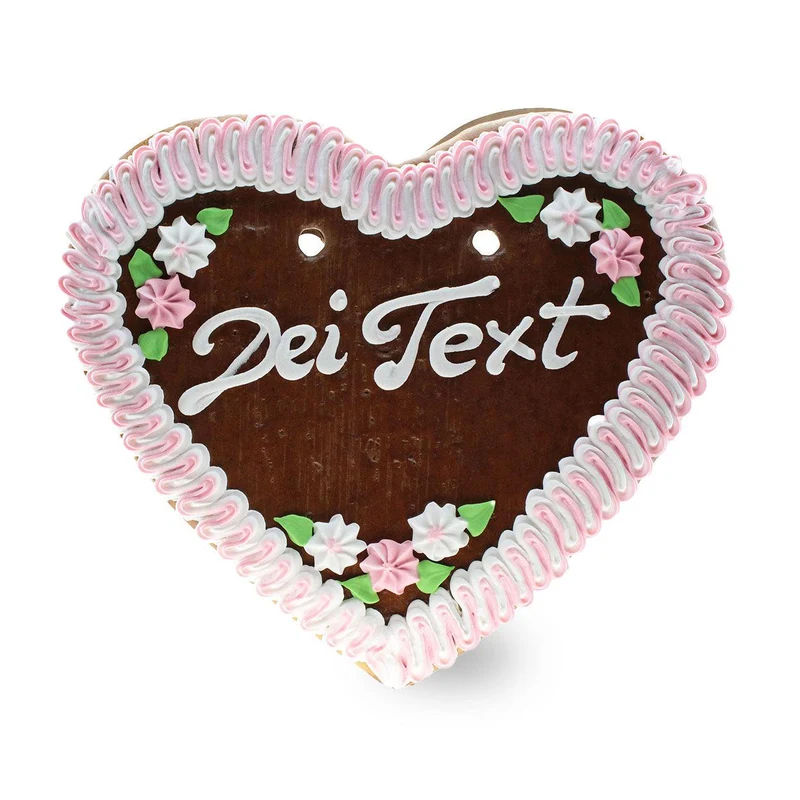 Lebkuchenherz mit Wunschtext