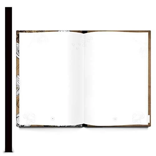 Logbuch-Verlag DIY Rezeptbücher SET MEINE REZEPTE DIN A4 braun schwarz weiß - Vintage Kochbücher leer zum Selberschreiben