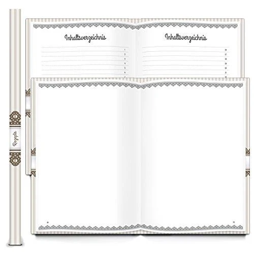 Logbuch-Verlag Geschenkset leeres Backbuch + Kochbuch DIN A4 für eigene Rezepte - Lieblingsrezepte aufschreiben - Rezeptbücher zum selbst Gestalten