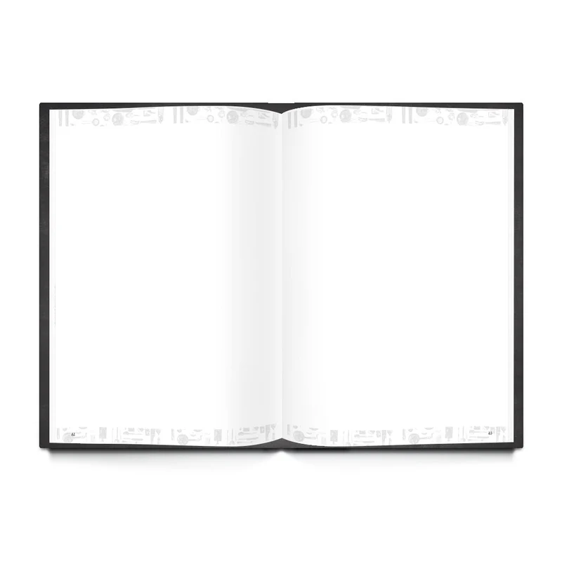 Rezeptbücher Set - 2 leere Kochbücher zum Selberschreiben A4 + A5 schwarz weiß