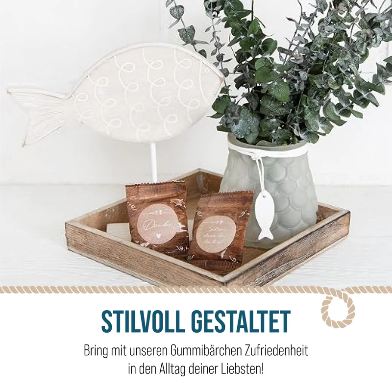 24 Fruchtgummi Tütchen Danke – kleine Dankeschön Geschenke für Gäste und Kollegen