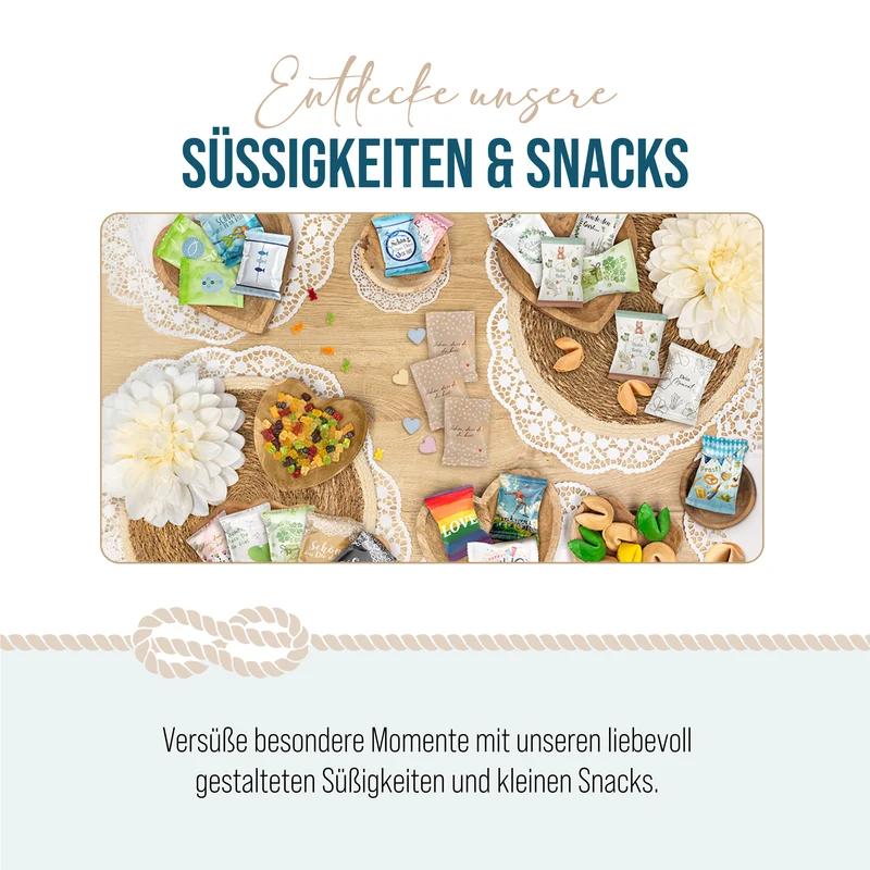 24 Fruchtgummi Tütchen Danke – kleine Dankeschön Geschenke für Gäste und Kollegen