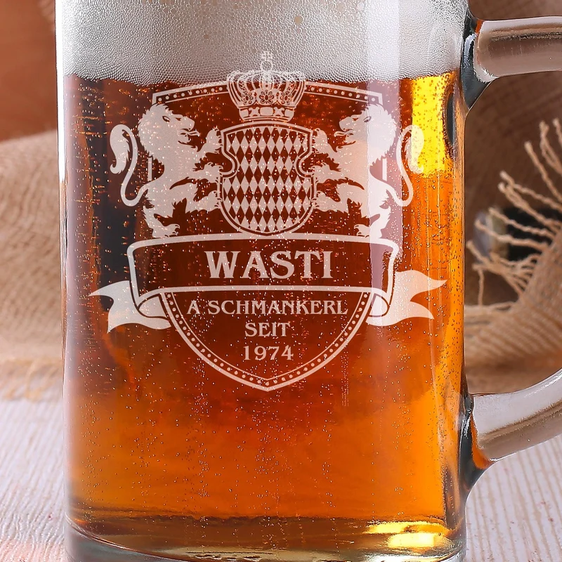 Masskrug mit Wunschgravur