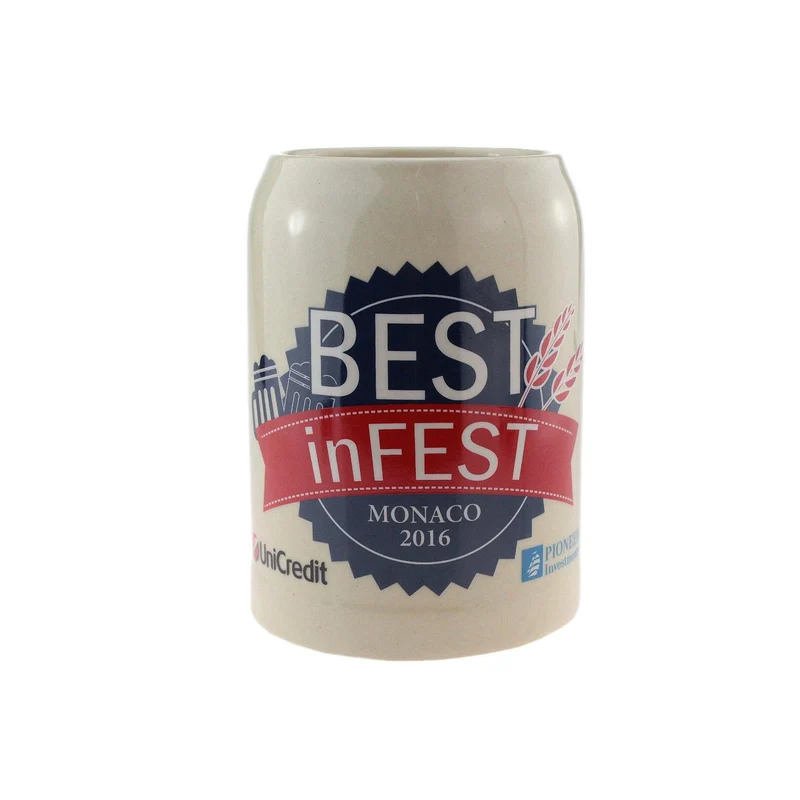 Stein Bierkrug mit Logodruck