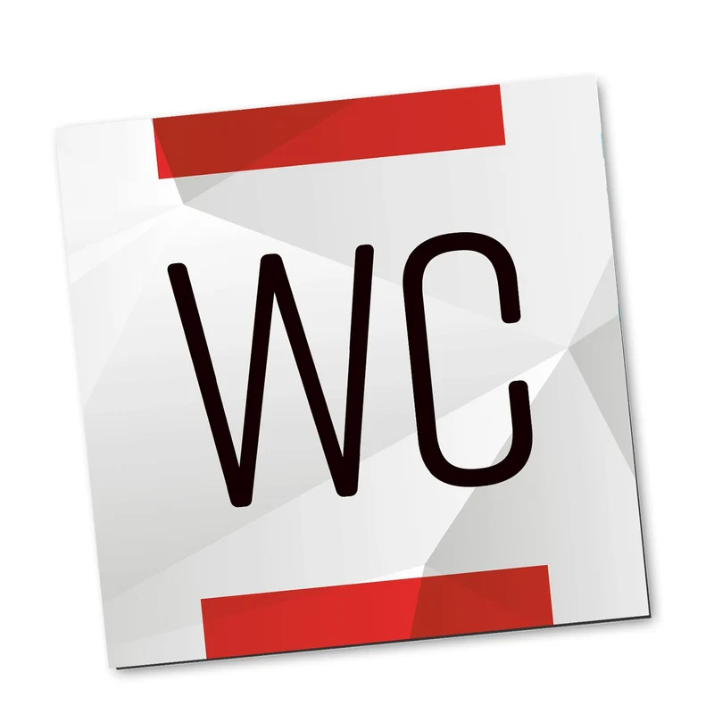 Badezimmer Türschild neutral rot grau Set „Damen“ + „Herren“ + „WC“