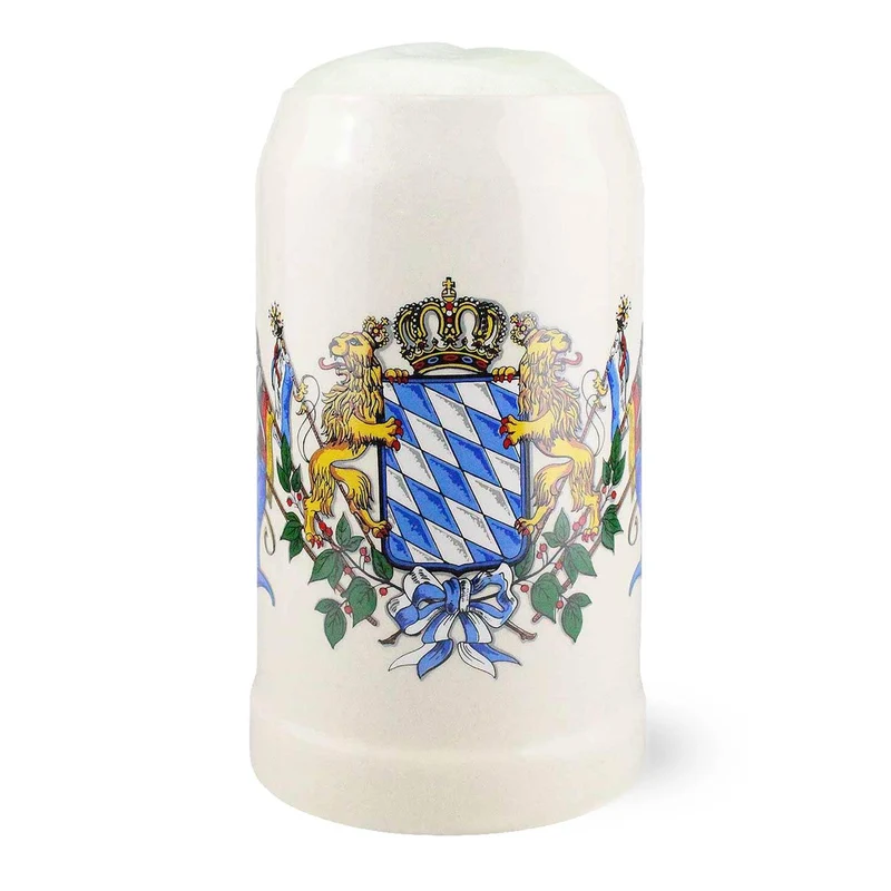 Steinkrug Bayern 1 Liter mit Wappen