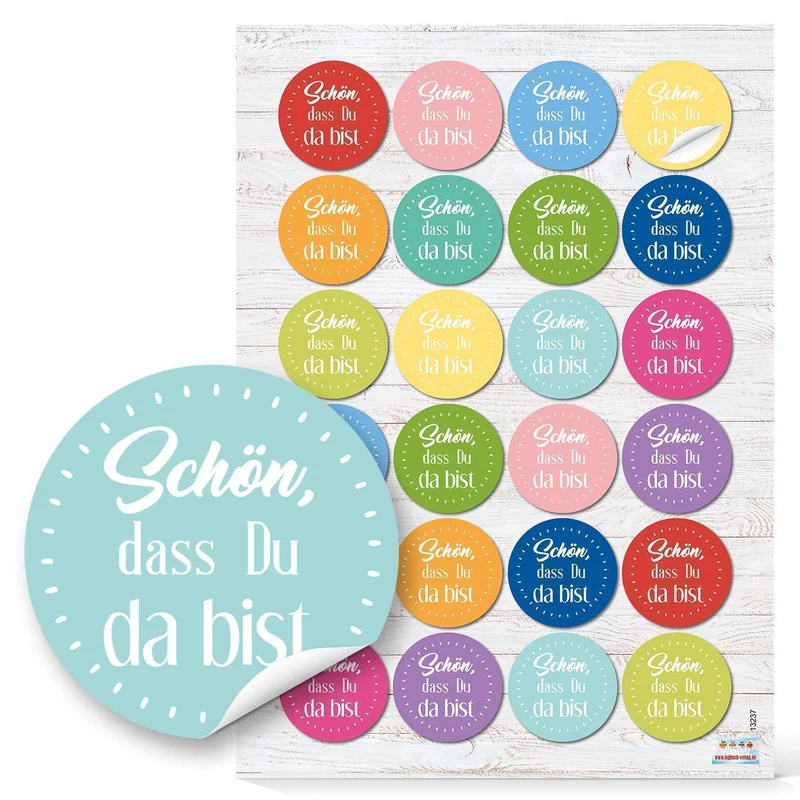 Deko Aufkleber Set - 131 Sticker zu den Themen Motivation Kraft Liebe Freude