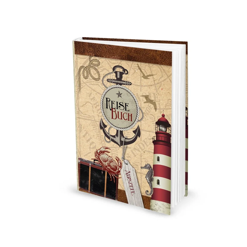 Reisebuch (Hardcover, A5): Zum festhalten von Erlebnissen, Auflügen, Tipps und Erinnerungen