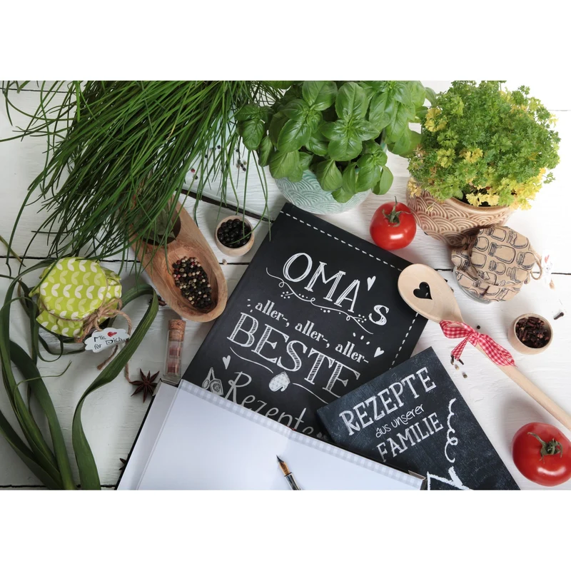 Familienrezepte Buch zum Selberschreiben REZEPTE AUS UNSERER FAMILIE DIN A5 - leeres Rezeptbuch