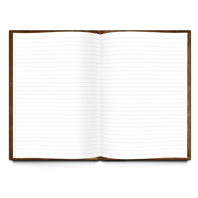 Logbuch-Verlag Blanko Bücher SET 5 Notizbücher 3 x DIN A4 + 2 x A5 - Tagebuch Notizbuch leer zum Selbst Gestalten Vintage rustikal Globus Weltkarte