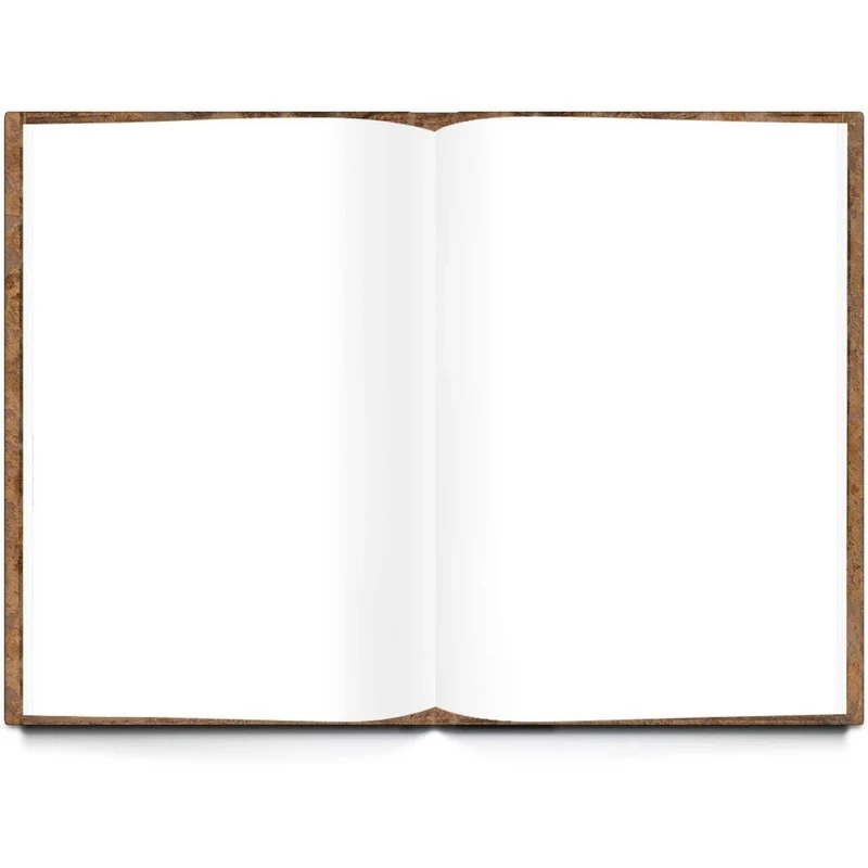 Logbuch-Verlag 2 große XXL Blankobücher für Ideen Notizen Skizzen - Vintage Notizbücher DIN A4 beige braun rot - Geschenkset Geschenk Geburtstag