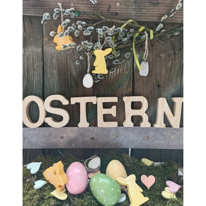 40 Mini Steudeko Herzen bunt aus Holz - Deko zum Streuen Geschenk Verpackung Verzierung