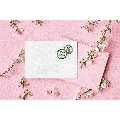 24 Stück grün braun beige natur retro vintage Osterhasen Osteraufkleber FROHE OSTERN Text nostalgie look - Ostergeschenke verzieren - Verpackung give-away Mitgebsel Hase Ostersticker Etiketten