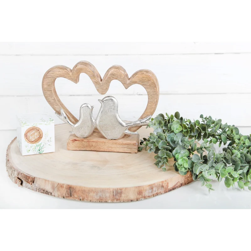 Logbuch-Verlag 24 SCHÖN DASS DU DA BIST Aufkleber 4 cm Holzoptik natur Holz braun - Begrüßung Gastgeschenk DIY Tischkarte Sticker Hochzeit Geburtstag