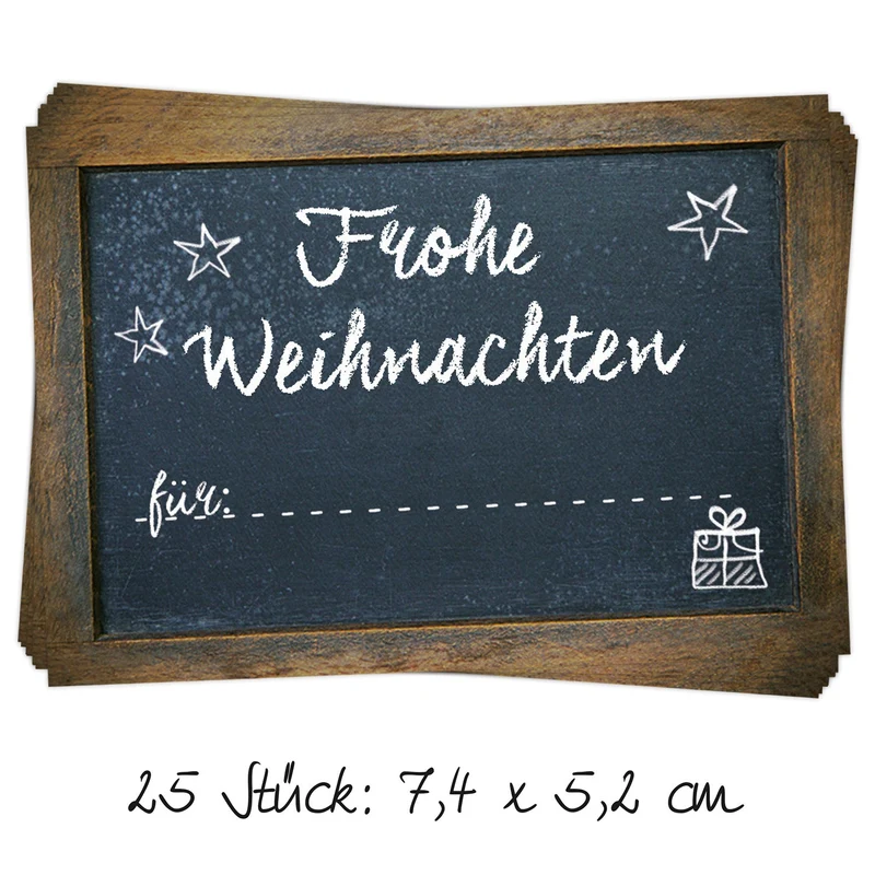 SET 3 x 25 Stück Weihnachten Geschenkaufkleber Namensaufkleber Aufkleber Namen Namensetiketten Verpackung Weihnachtsgeschenke Geschenke Kunden give-away Sticker rot grau schwarz weiß