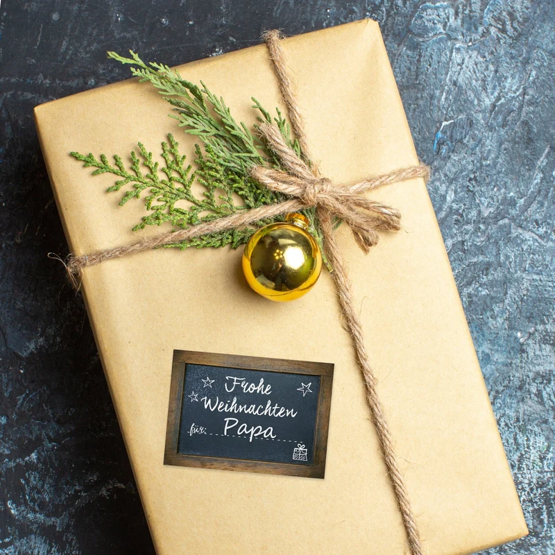 SET 3 x 25 Stück Weihnachten Geschenkaufkleber Namensaufkleber Aufkleber Namen Namensetiketten Verpackung Weihnachtsgeschenke Geschenke Kunden give-away Sticker rot grau schwarz weiß