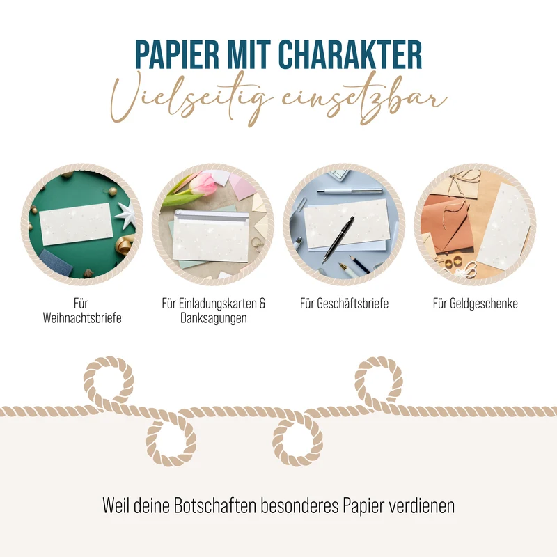 Briefumschläge DIN lang mit Weihnachtssternen weiß silber
