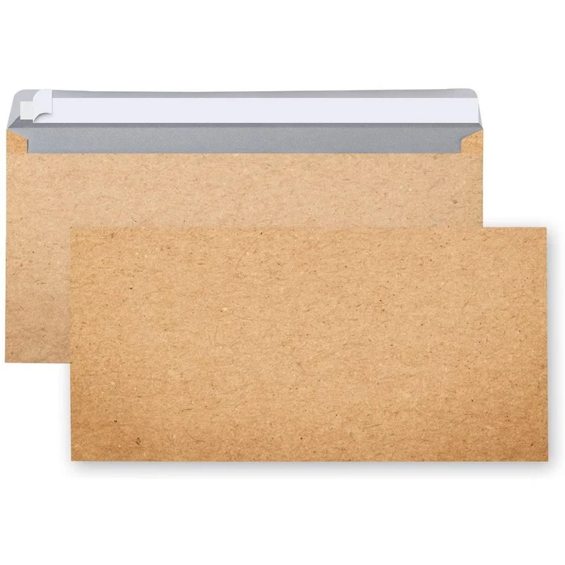 Briefumschläge DIN lang in Kraftpapier-Optik beige braun